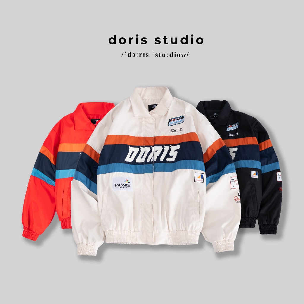 [Deal mở bán] Doris / Khoác Jacket Racing Passion Doris / Form boxy
