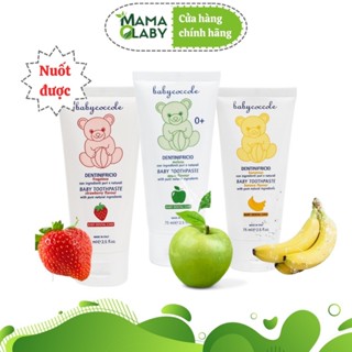 Kem đánh răng cho bé Babycoccole trẻ em nuốt được 30ml/75ml