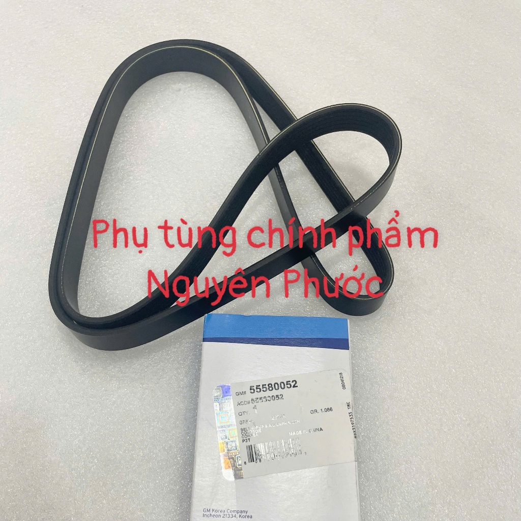 Dây curoa tổng 6PK1557 [Chính hãng GM] CRUZE 1.8 LTZ, LACETTI NHẬP (SE/CDX), ORLANDO  I 55563925 - 5