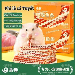 Cá tuyết sợi phi lê Guaijuan món ăn dặm dưỡng da lông , bổ sung gấp 3 Protein.