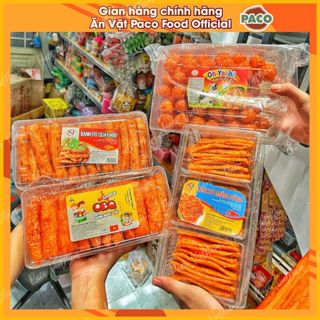 Bánh pò quẩy hộp lớn nhiều loại quẩy/xiên/viên/miếng Ngọc Quỳnh Paco Food gần 70 que hộp lớn 320g-món ăn vặt hot trend
