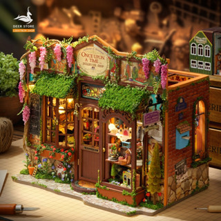 Mô Hình Nhà Gỗ DIY Tiệm Cổ Tích Có Đèn LED – Fairy-Tale Wonderhouse. F068 Tặng dụng cụ và 3 bình keo