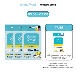 Combo 3 Miếng Dán Mụn Dành Cho Cả Ngày 12 + 6 Miếng Derma Angel Mix