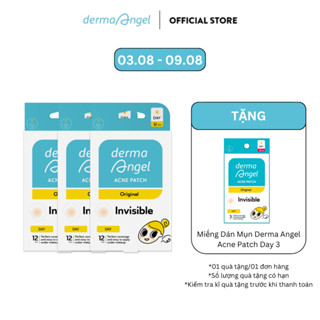 Combo 3 Miếng Dán Mụn Dành Cho Ban Ngày Derma Angel Acne Patch Day 12 Miếng