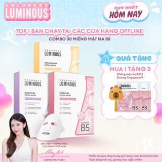 Combo 3 Hộp Mặt Nạ Giấy COLORKEY LUMINOUS Vitamin B5 Cấp Ẩm Cho Da Mịn Màng 10 miếng/hộp