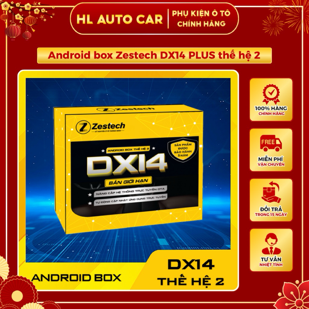 Android box Zestech DX14 PLUS thế hệ 2, bản giới hạn Ram 8GB, Rom 128GB(Tặng Cam Hành Trình + Sim 4G