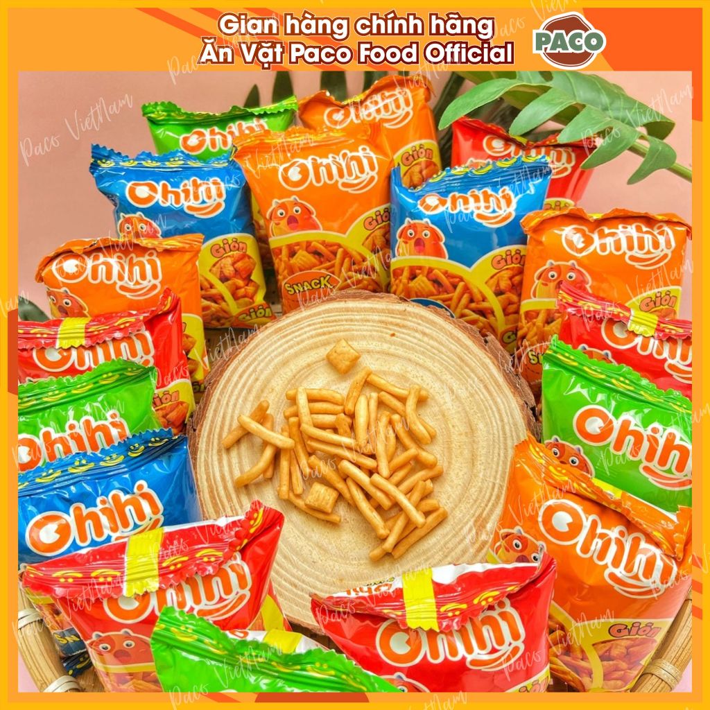 Combo 10 gói snack bim bim que Ohihi mini giòn giòn tuổi thơ ngon 8g/1 gói