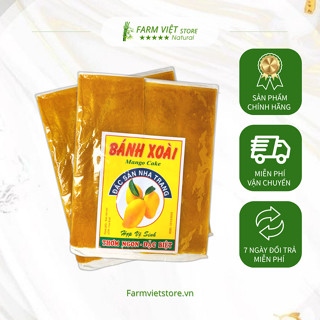  Bánh xoài Nha Trang đặc sản vị chua ngọt tự nhiên - 500g | Hoàn toàn từ xoài chín tươi | Farm Việt 