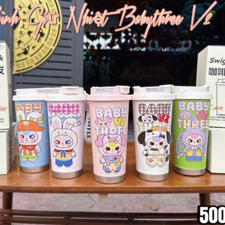  Cốc Ly Giữ Nhiệt Baby Three 500ml Thái Hà Giữ Nhiệt Nóng Lạnh Nhiều Giờ Phù hợp Học Sinh Sinh Viên Người Đi Làm 