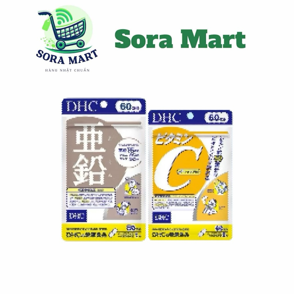 Combodhc Vitamin C 120 viên và kẽm 60 viên - ngừa mụn mờ thâm