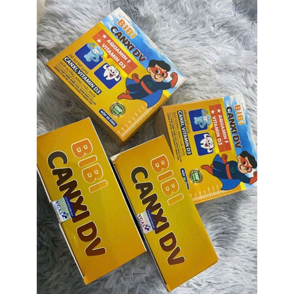 BIBI Canxi DV dạng nước nhanh hấp thu Hỗ trợ Bổ Sung Canxi Vitamin D3 Giúp Xương Răng Chắc Khỏe - Hộ