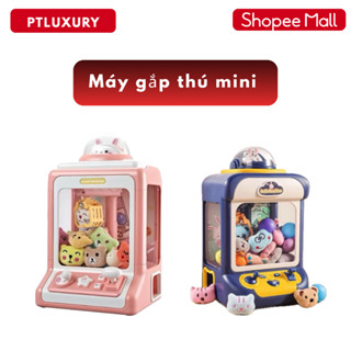 Máy gắp thú mini cho bé PTLUXURY kích thước lớn đầy đủ nhạc đèn và có sẵn rất nhiều gấu bông cho bé [ Hàng Cao Cấp ]