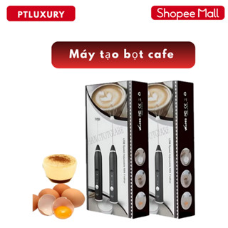 Máy Đánh Trứng PTLUXURY Đánh Sữa Và Tạo Bọt Cafe Cầm Tay Không Dây Chính Hãng 3 Cấp Độ, Hỗ Trợ Sạc Pin [ HÀNG TỐT ]