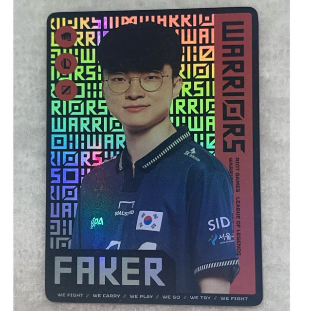 T1 Faker card ASIAD hàng chính hãng ( ib để xem vid check )