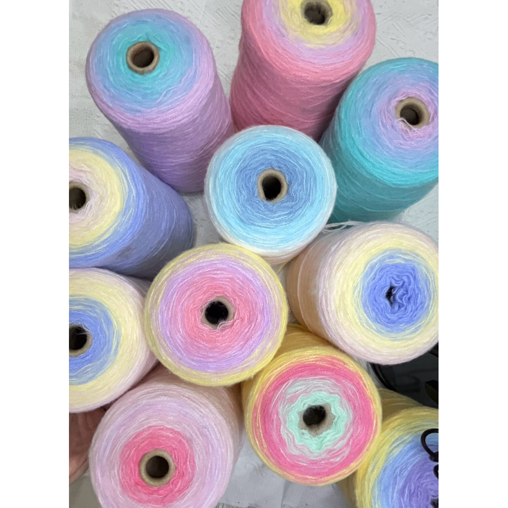 Mohair cầu vòng nhập Trung, mohair sợi xoăn siêu mềm mịnh