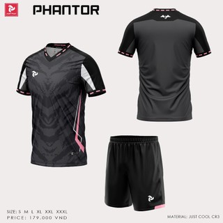  Justplay Phantor xám  quần áo bóng đá in tên số theo yêu cầu in nhiệt không bong tróc mực in sắc nét HUNGSPORT TN 