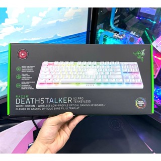 Bàn phím cơ không dây Razer DeathStalker V2 Pro Ultra slim White Edition TKL bản giới hạn  , giá rẻ nhất thị trường