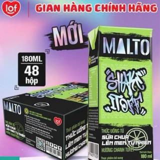 Sữa lúa mạch MALTO Shake It Off hương sôcôla thùng 48 hộp x 180ml