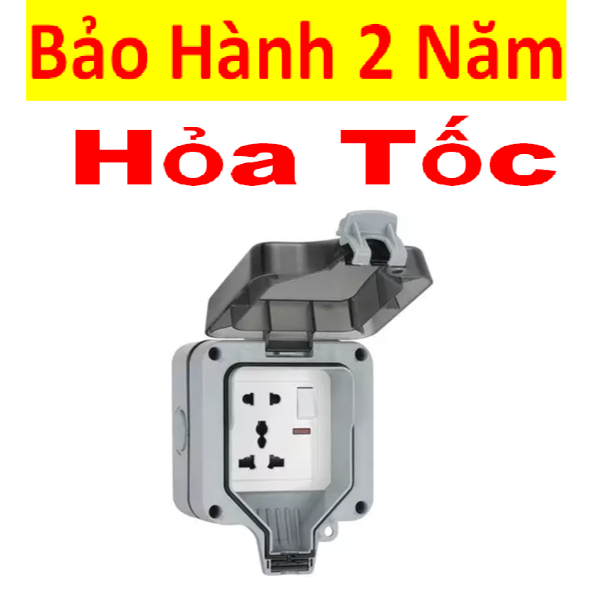 Ổ cắm điện ngoài trời chống nước chuẩn IP66, ổ cắm đơn, ổ cắm đôi, ổ cắm chống nước