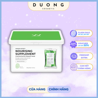  Hộp 30 miếng mặt nạ XANH LÁ dịch truyền Axit Amin phục hồi nuôi dưỡng da WONJIN EFFECT NOURISHING SUPPLE 