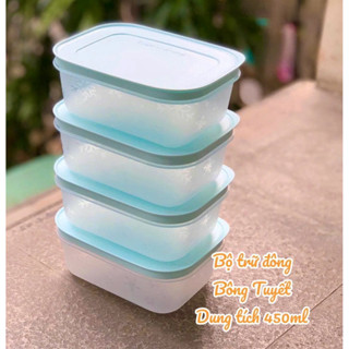 Hộp Trữ Đông Dẻo/ Thân trong 450ml Tupperware chính hãng