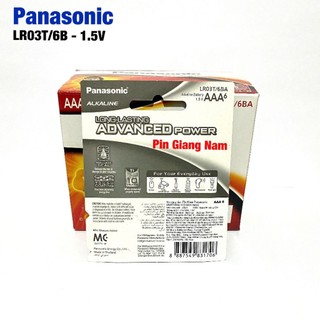 Pin AAA Panasonic Alkaline LR03T 1.5V Loại Tốt Hàng Chính Hãng