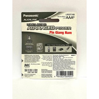 Pin AAA Panasonic Alkaline LR03T 1.5V Loại Tốt Hàng Chính Hãng