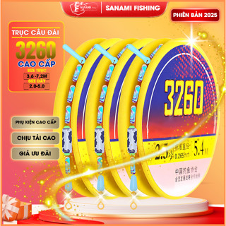 Trục Câu Đài Buộc Sẵn 3260 Thế Hệ Mới 2025 Thiết Kế Tàng Hình Tốt, Tải Cá Cao DT05