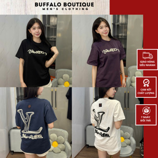 Áo Phông Nam LệayiiuVeiuy Thêu Chữ Vui Ton Trước Ngực Siêu Đẹp - Áo Thun Nam Nữ LệayiiuVeiuy Thêu Logo Sau Áo Cao Cấp