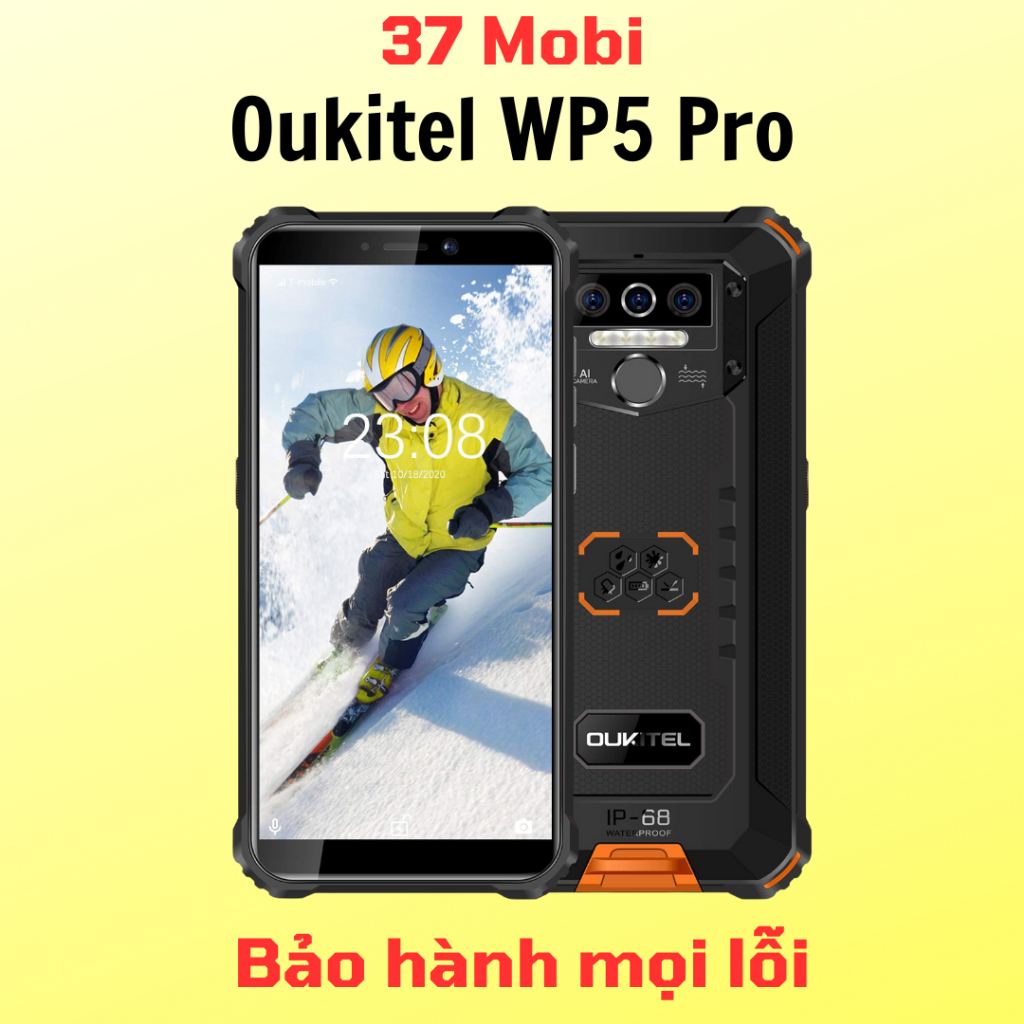 Điện thoại OUKITEL WP5 Pro pin 8000mAh - Chống va đập, IP68...