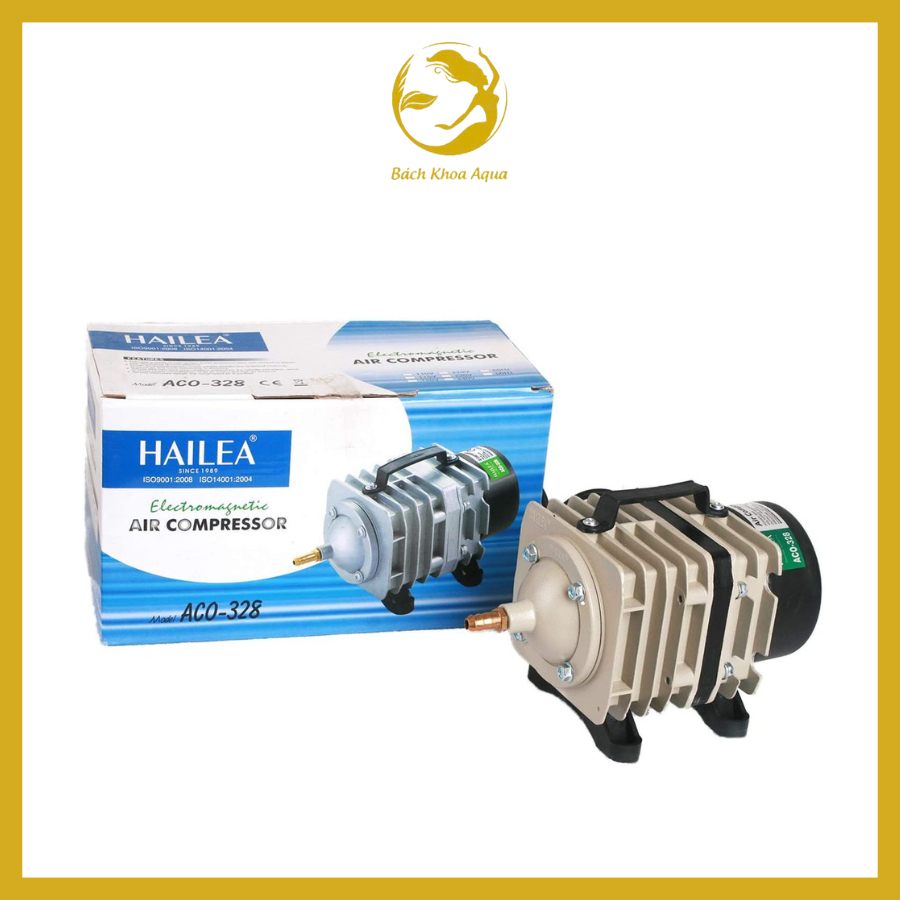 Máy sủi Hailea ACO 328 – sủi khí công suất cao 60W, áp lực mạnh, bền bỉ, thích hợp cho hồ Koi, hồ nuôi lớn