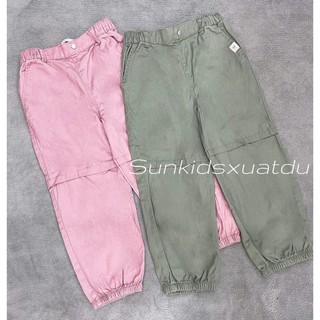  {HÀNG XUẤT XỊN} Quần Jogger bé gái kaki mềm cạp phối CÚC 