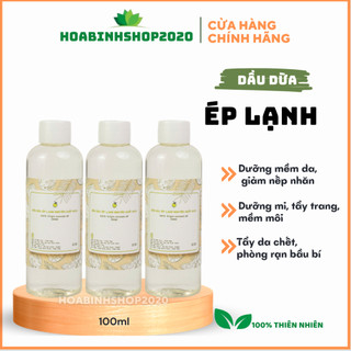   CHÍNH HÃNG  Dầu dừa ép lạnh nguyên chất dầu dừa hữu cơ đạt chuẩn USDA HTX Sinh Dược - TẨY TRANG MỀM SÁNG ĐẸP DA TÓC. 