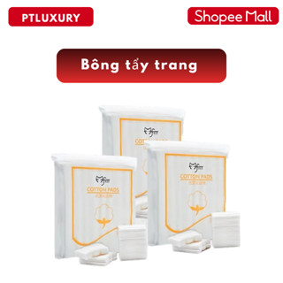 [ COMBO 3 GÓI ] Bông Tẩy trang làm sạch mỹ phẩm 3 lớp cotton túi 222 miếng mềm mại và mượt mà chính hãng