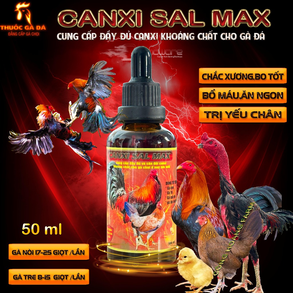 [ CHÍNH HÃNG ]CANXI B12 Catosal CAO CẤP cho gà đá 50 ml.