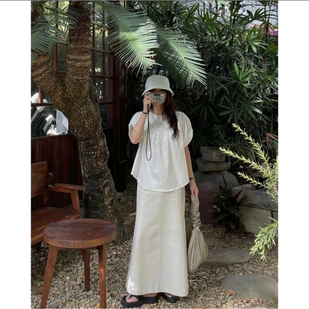 Chân Váy Dài Xòe BigSize Dáng Xuông dài 93 cm có 2 lớp (size xs đến 3xl )lynx SET12