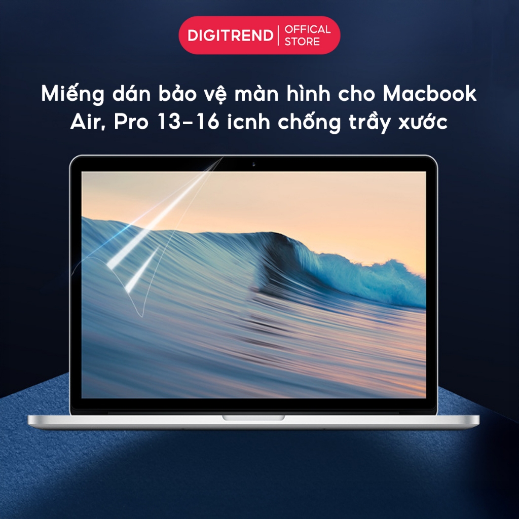 Miếng dán màn hình Mácbook đủ dòng Air Pro, Dán màn hình từ tính bảo vệ chống trầy xước Mácbook