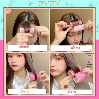 Set 2 lô cuốn tóc tự dính 2 lớp (lô gai cuốn cúp tóc phồng mái 2 lớp)