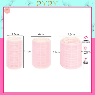 Set 2 lô cuốn tóc tự dính 2 lớp (lô gai cuốn cúp tóc phồng mái 2 lớp)