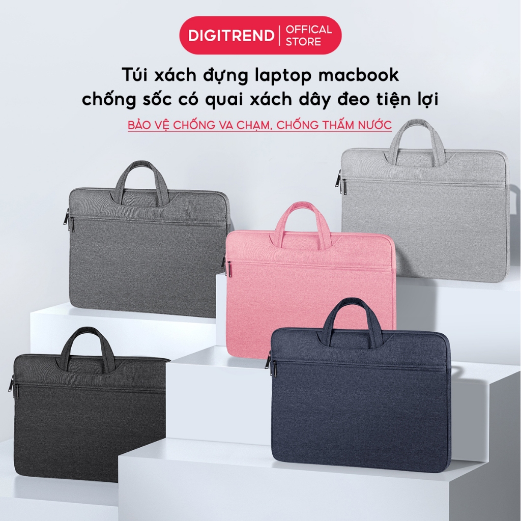 Túi Đựng Laptop Chống Sốc Có Quai Xách Đựng Nhiều Ngăn Chống Nước Phù Hợp MácBook và Laptop Các Cỡ