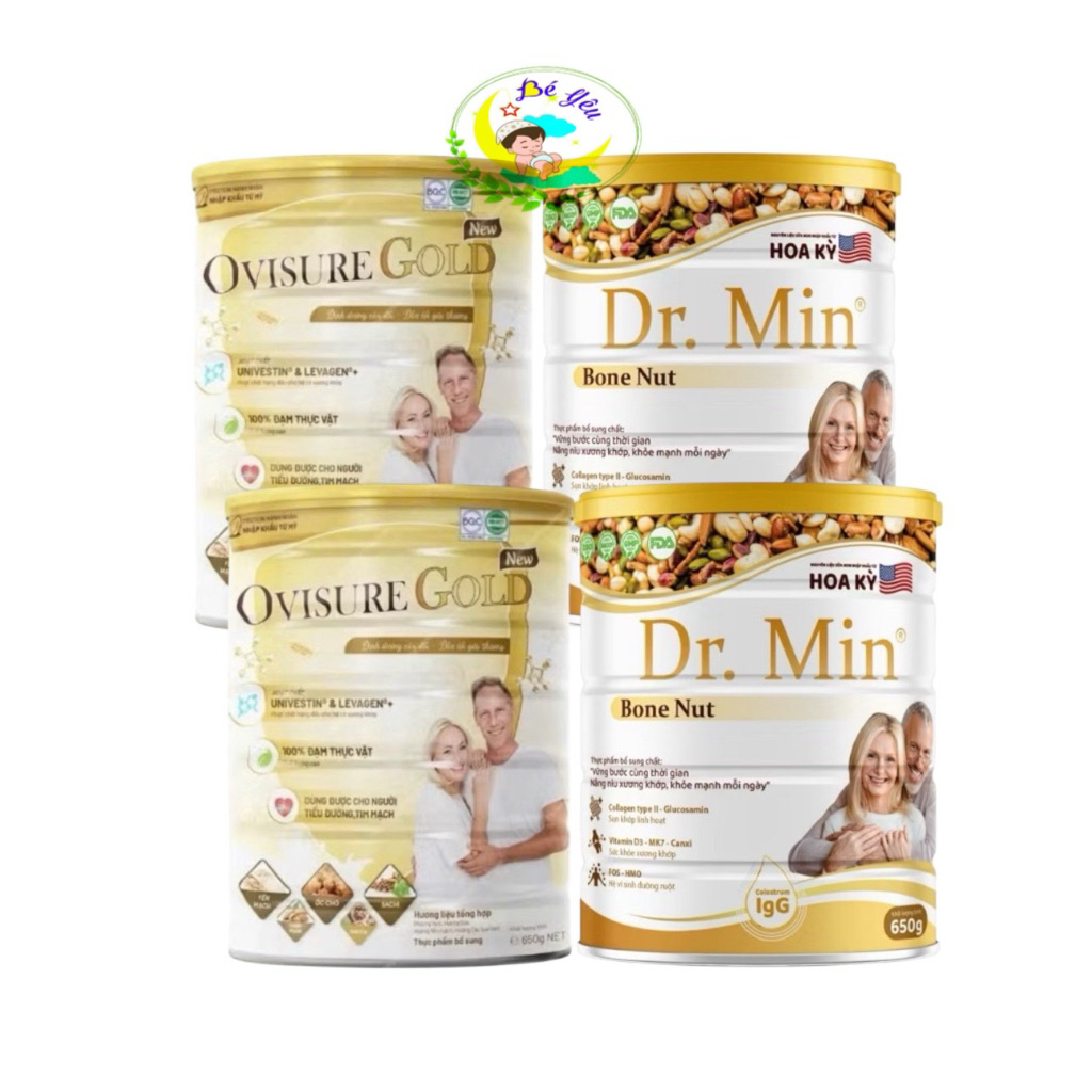 Sữa Ovisure gold combo 2 hộp sữa Ovisure gold sữa hạt xương khớp