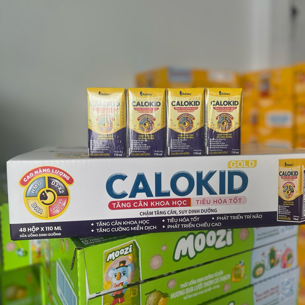 SBPS Calokid gold 110ml vs 180ml tăng cân khoa học - tiêu hoá tốt thùng 48 hộp