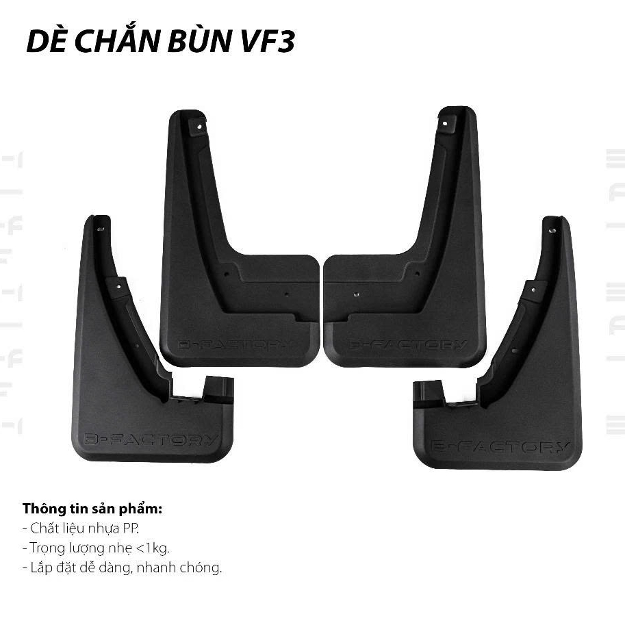 Dè chắn bùn cho xe Vinfast VF3 B-Factory
