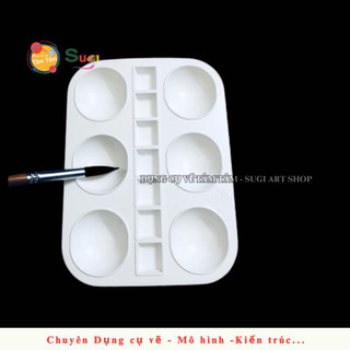 [ Sugi art shop ] Vĩ pha màu đơn 13 lỗ , Pallet pha màu , vĩ pha màu giá rẻ