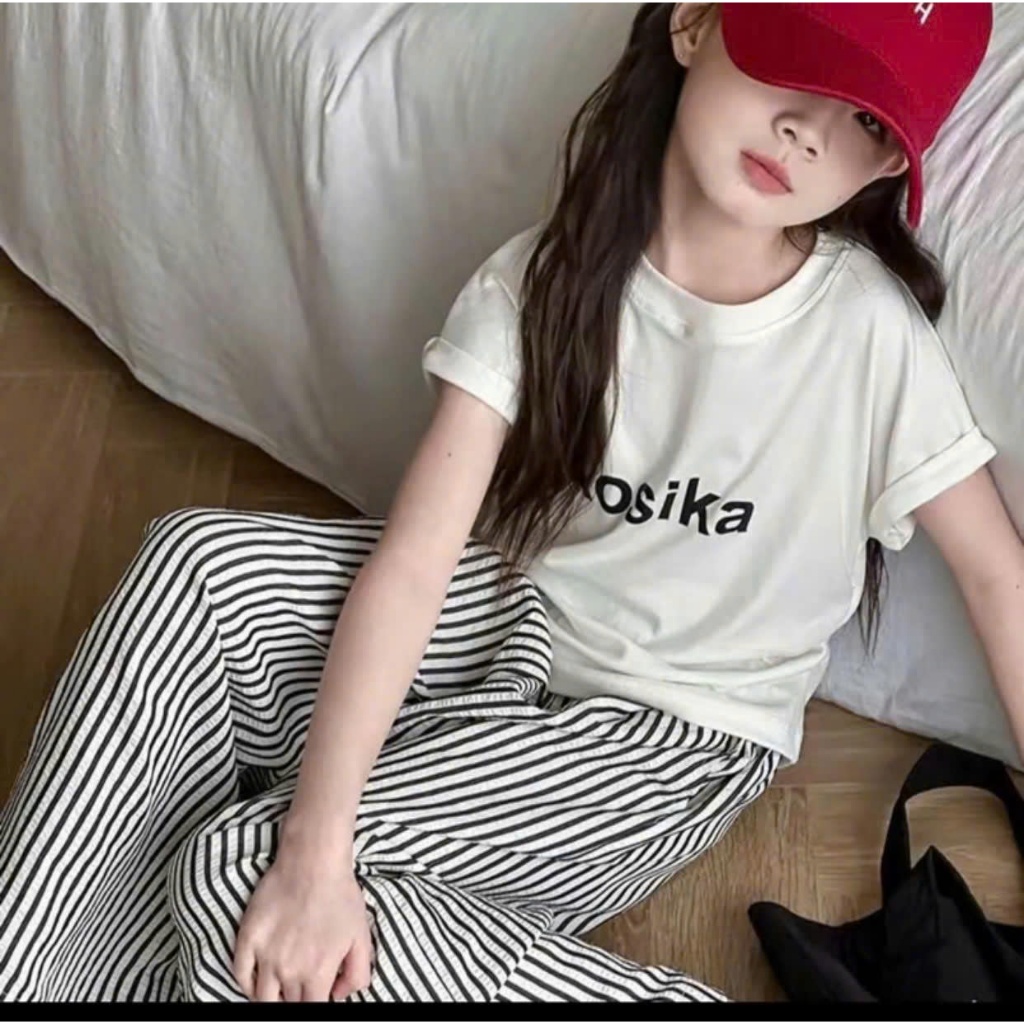 mẫu  quần kẻ  ống xuông tôn dáng phong cách thiếu nữ ,dễ thương cho bé gái từ 10-45kg quần vải sốp  cho bé gái   ,