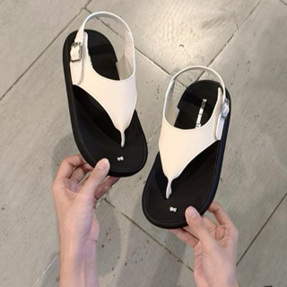 Sandal quai kẹp Nữ bản lớn K29 đế thấp 2cm da mềm êm hàng may quai sẵn chuẩn size nhẹ chân mũi tròn