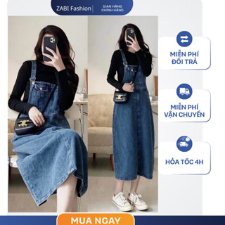  Yếm váy jean ZABI form dài YJ030 phong cách hàn quốc 