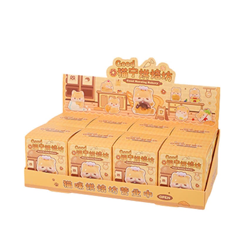 BLINDBOX : Lẻ 1 box Mô hình Mèo Cam Good Morning Bakery, 15ages+, No. YF072-338