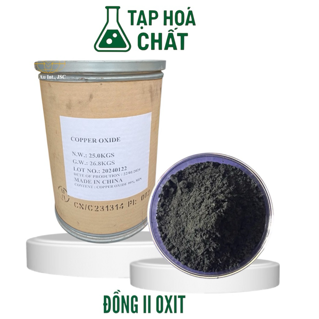 Túi 500 gam Bột Đồng Oxit CuO ( Đồng II oxit )