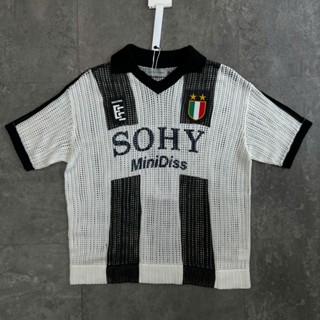 Áo Polo len lưới số 7 Ita MadeExtremes B250129 Buivintage, vải dày dặn phom over.